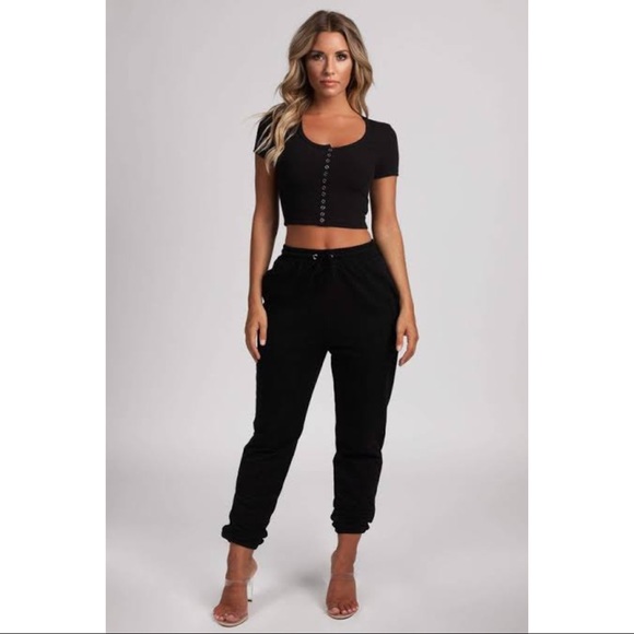 Meshki Other - Meshki loopback joggers - BLACK